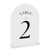 Arch White Table Numbers