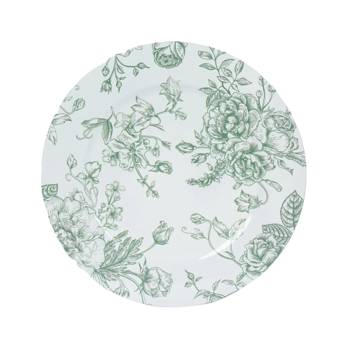 Sage French Toile Charger Plate