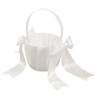 Satin Flower Girl Basket