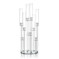 10-Arm Clear Acrylic Candelabra
