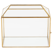 Gold Glass Card Box
