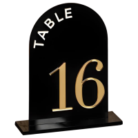 Arch Black Table Numbers