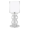 Silver Rippled Candle Holders