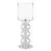 Silver Rippled Candle Holders